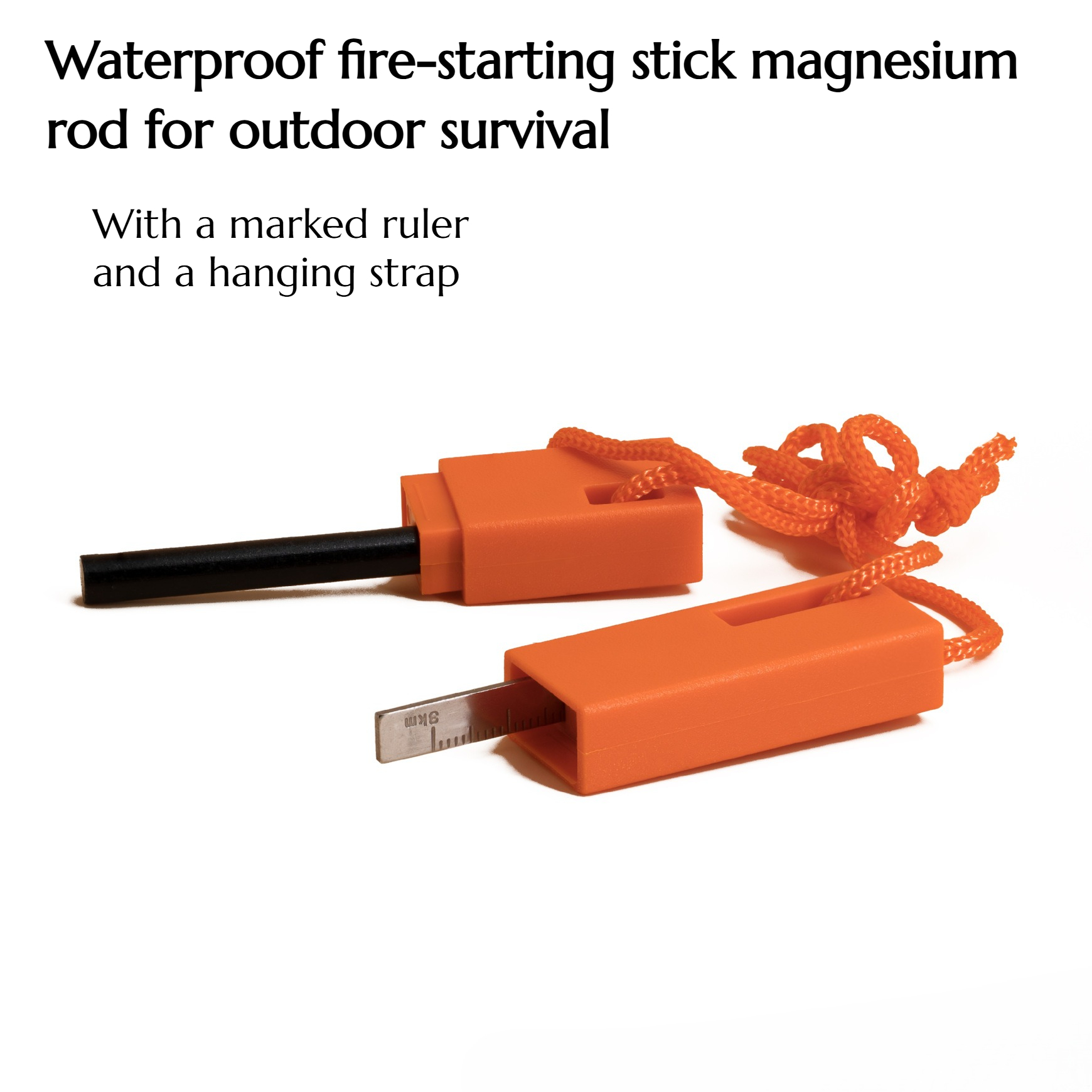 5PCS Outdoor Survival Waterpro - مراجعة Magnesium Fire Starter وسعره
