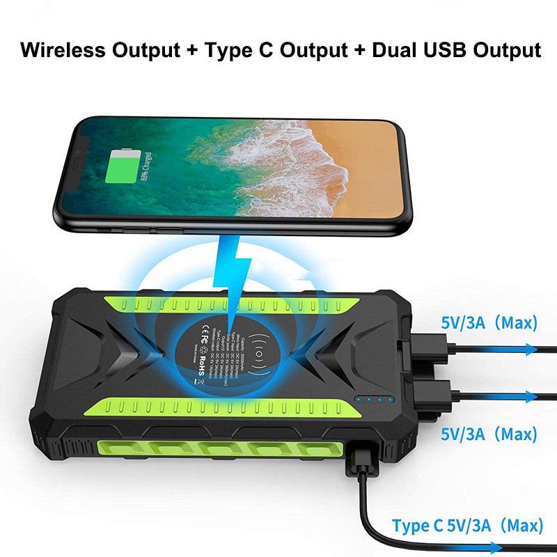 36000mAh Solar Power Bank Fast - مراجعة Solar Emergency Charger وسعره