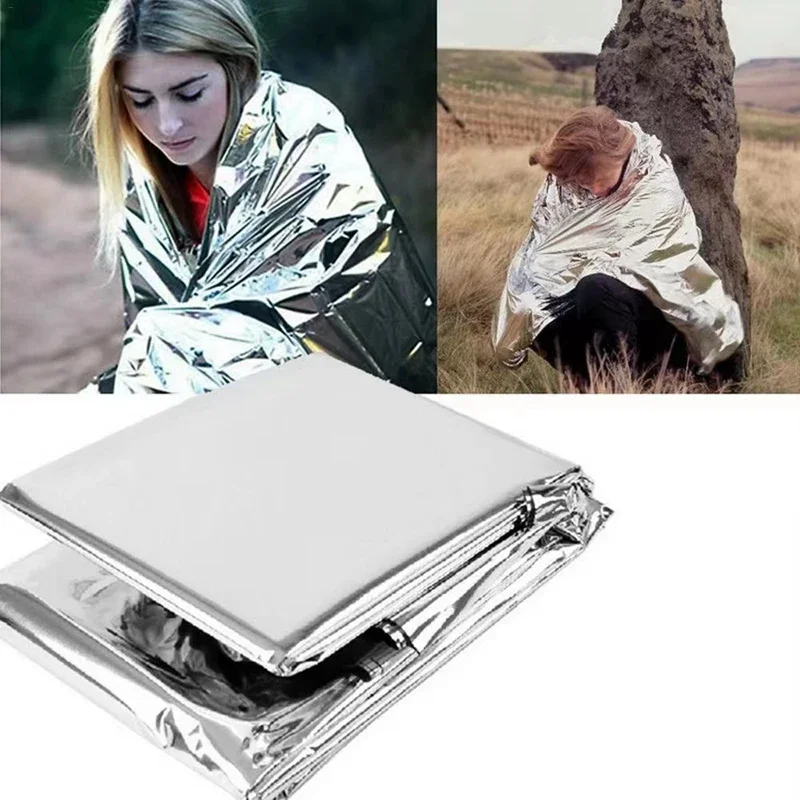 160*210cm 3 PCS Emergency Myra - مراجعة Survival Blanket Reflective وسعره