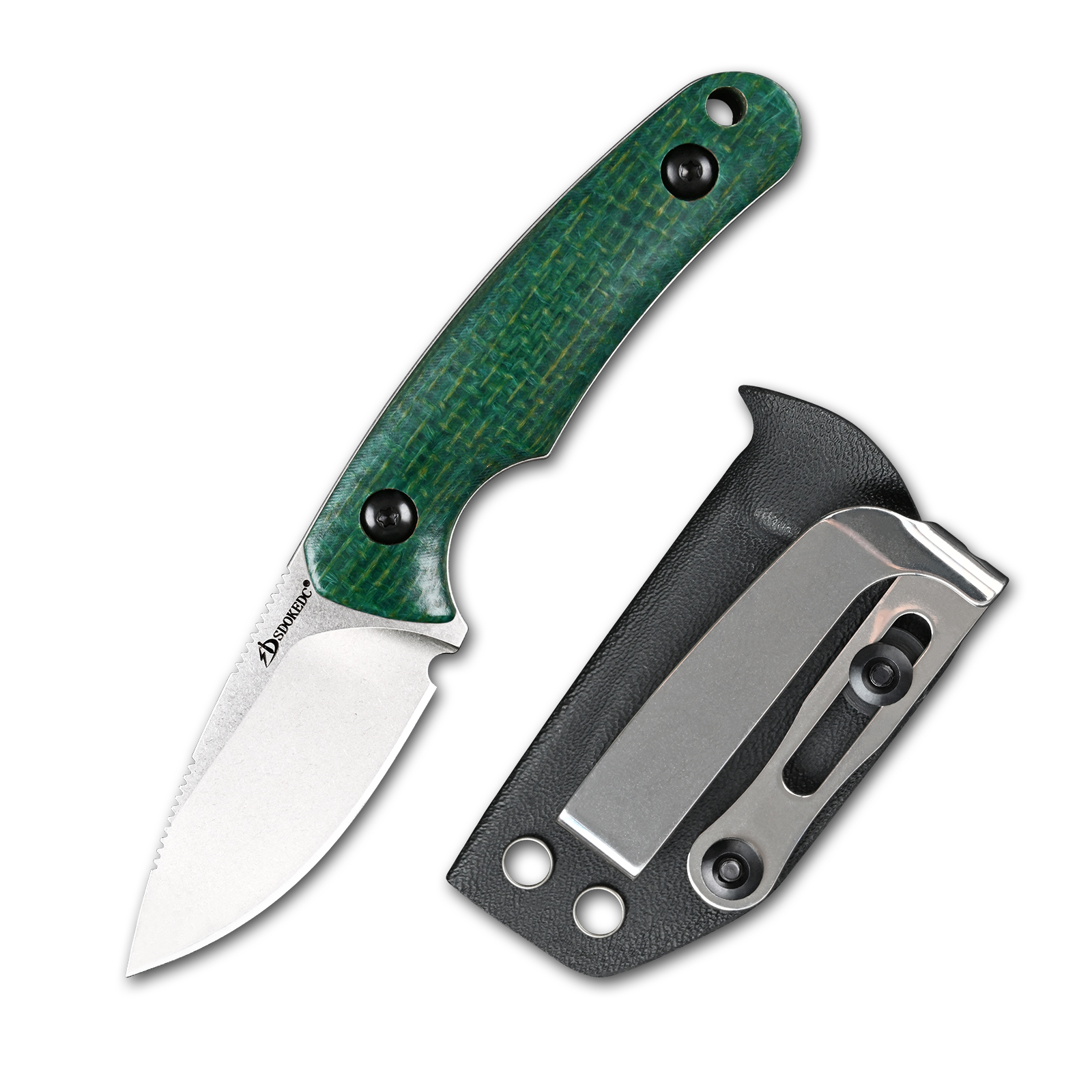 Premium SDOKEDC DC53 Steel EDC - مراجعة Bushcraft Knife Fixed وسعره