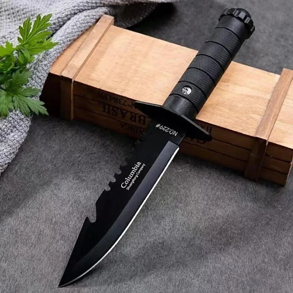 7CR17MOV Camping Outdoor Strai - مراجعة Bushcraft Knife Fixed وسعره