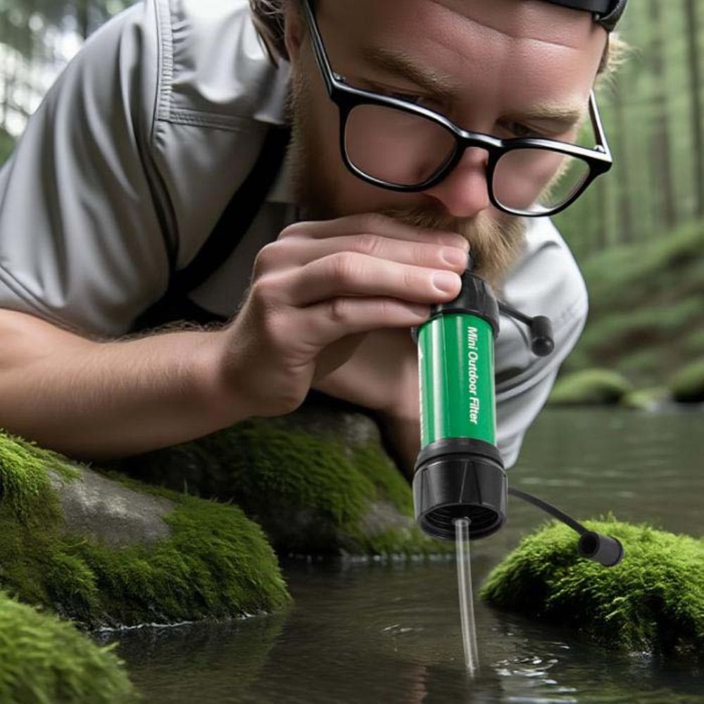 Mini Mini Water Filter Straw P - مراجعة Water Purification Straw وسعره