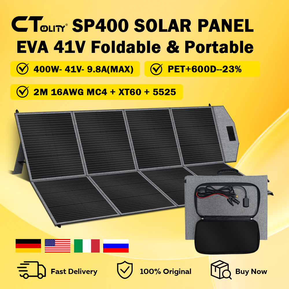 CTOLITY SP400 Portable Solar P - مراجعة Solar Emergency Charger وسعره