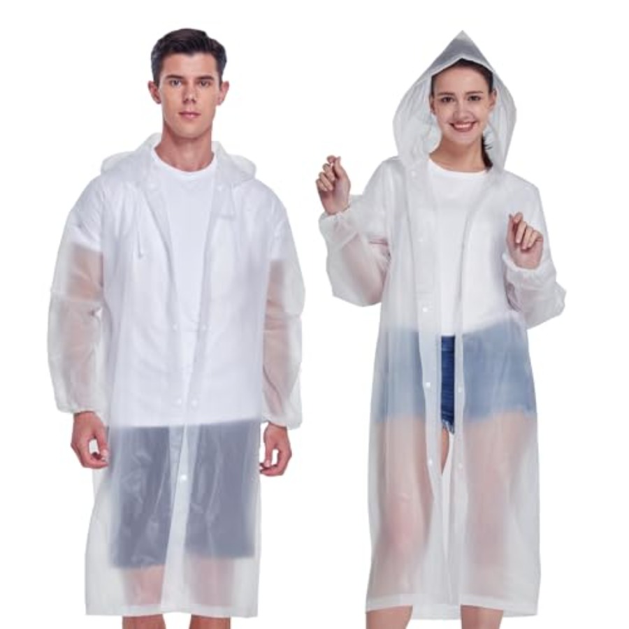 2 Pack Waterproof Rain Ponchos - مراجعة Emergency Poncho Rain وسعره