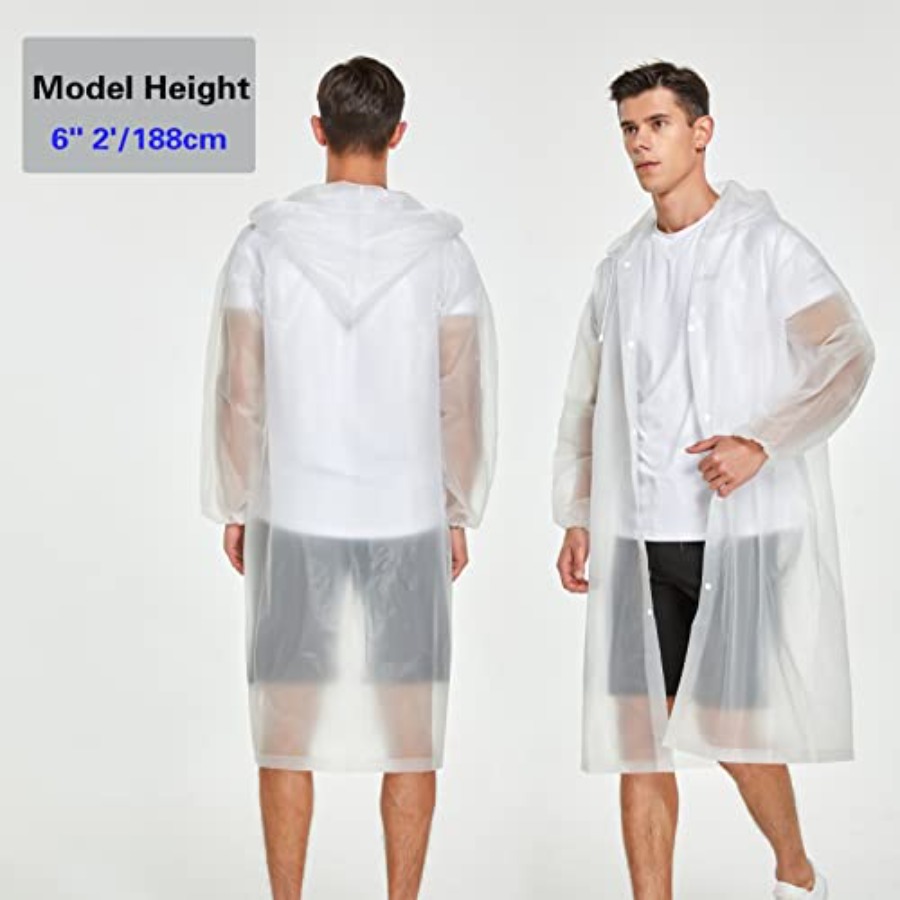 2 Pack Waterproof Rain Ponchos - مراجعة Emergency Poncho Rain وسعره