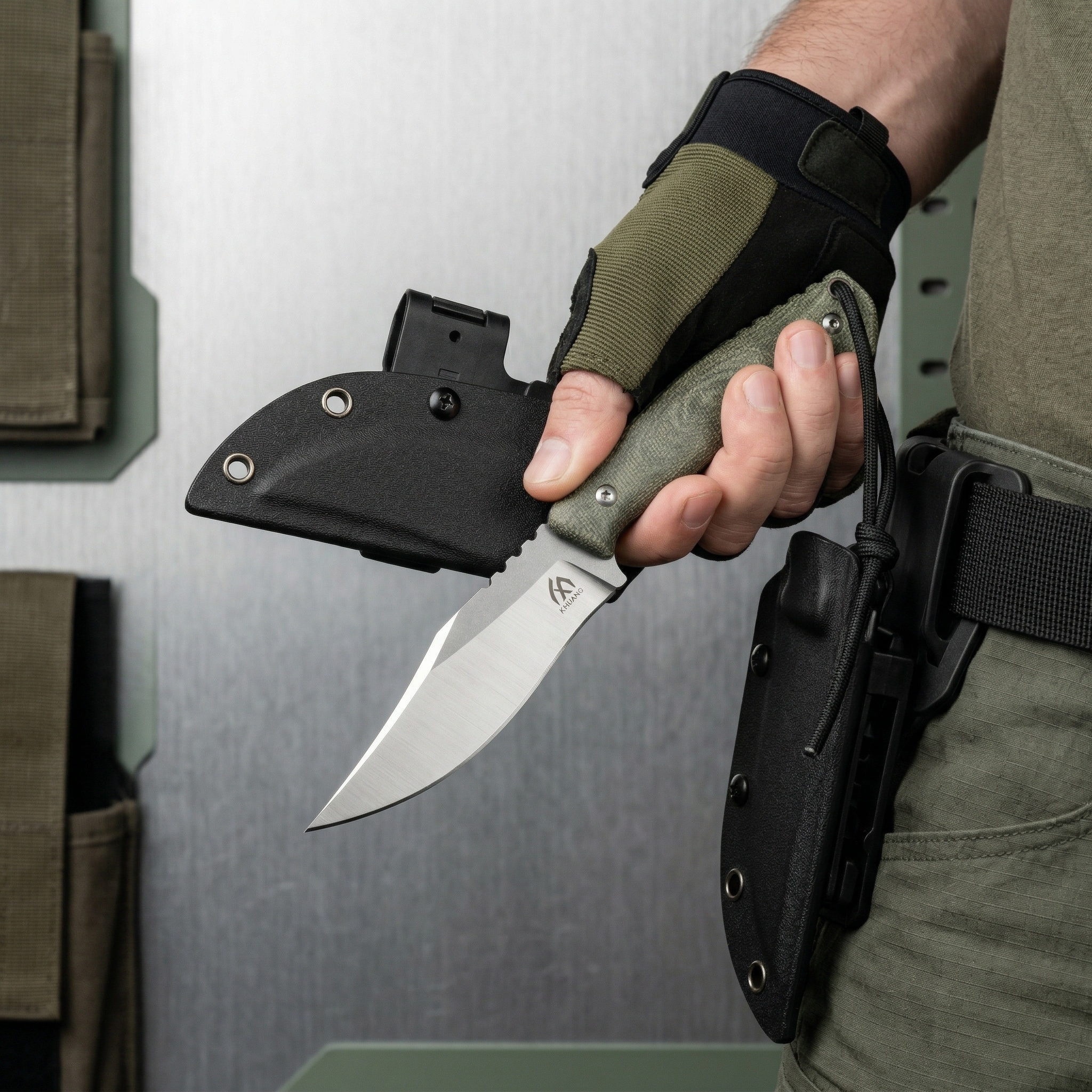 High-quality steel fixed blade - مراجعة Bushcraft Knife Fixed وسعره