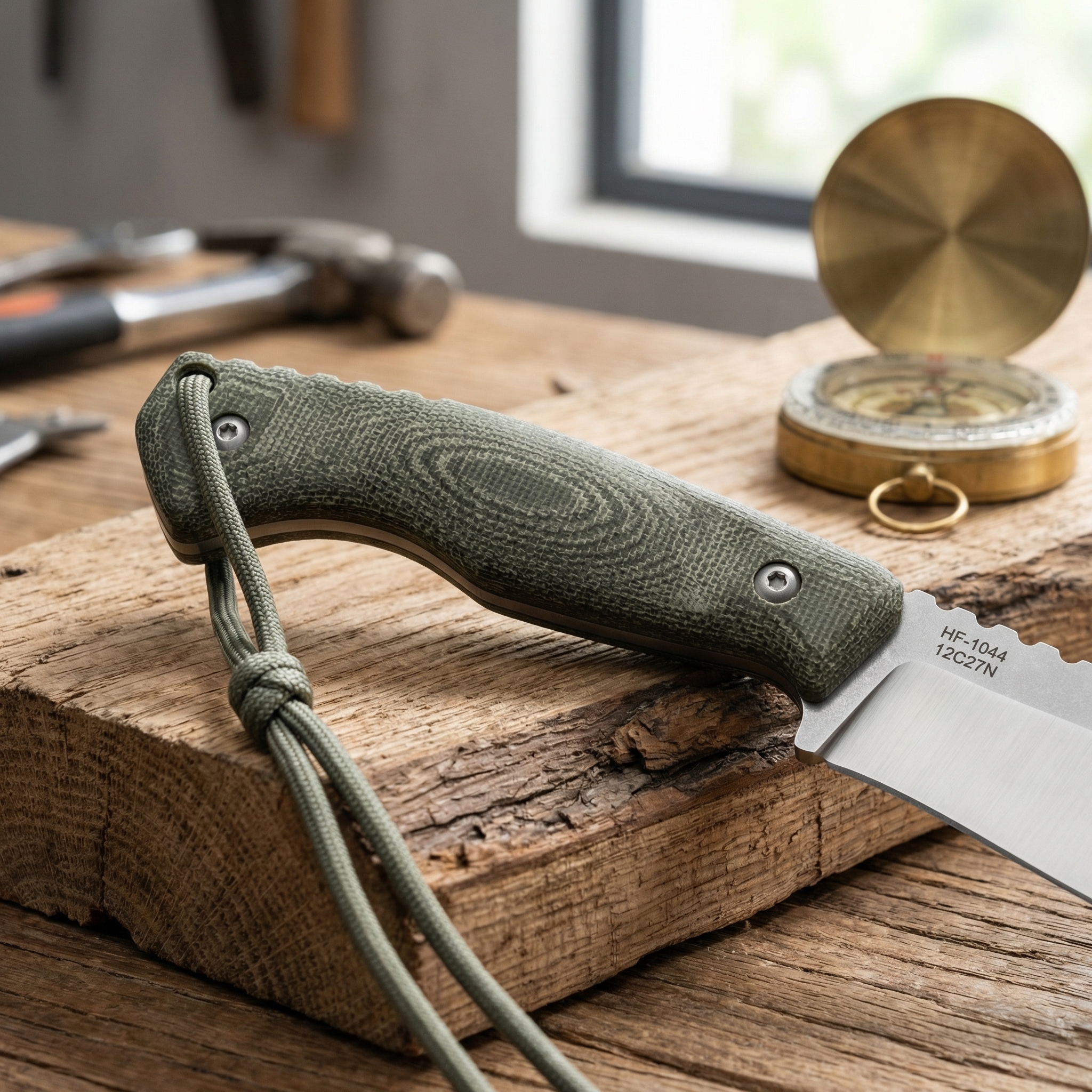 High-quality steel fixed blade - مراجعة Bushcraft Knife Fixed وسعره