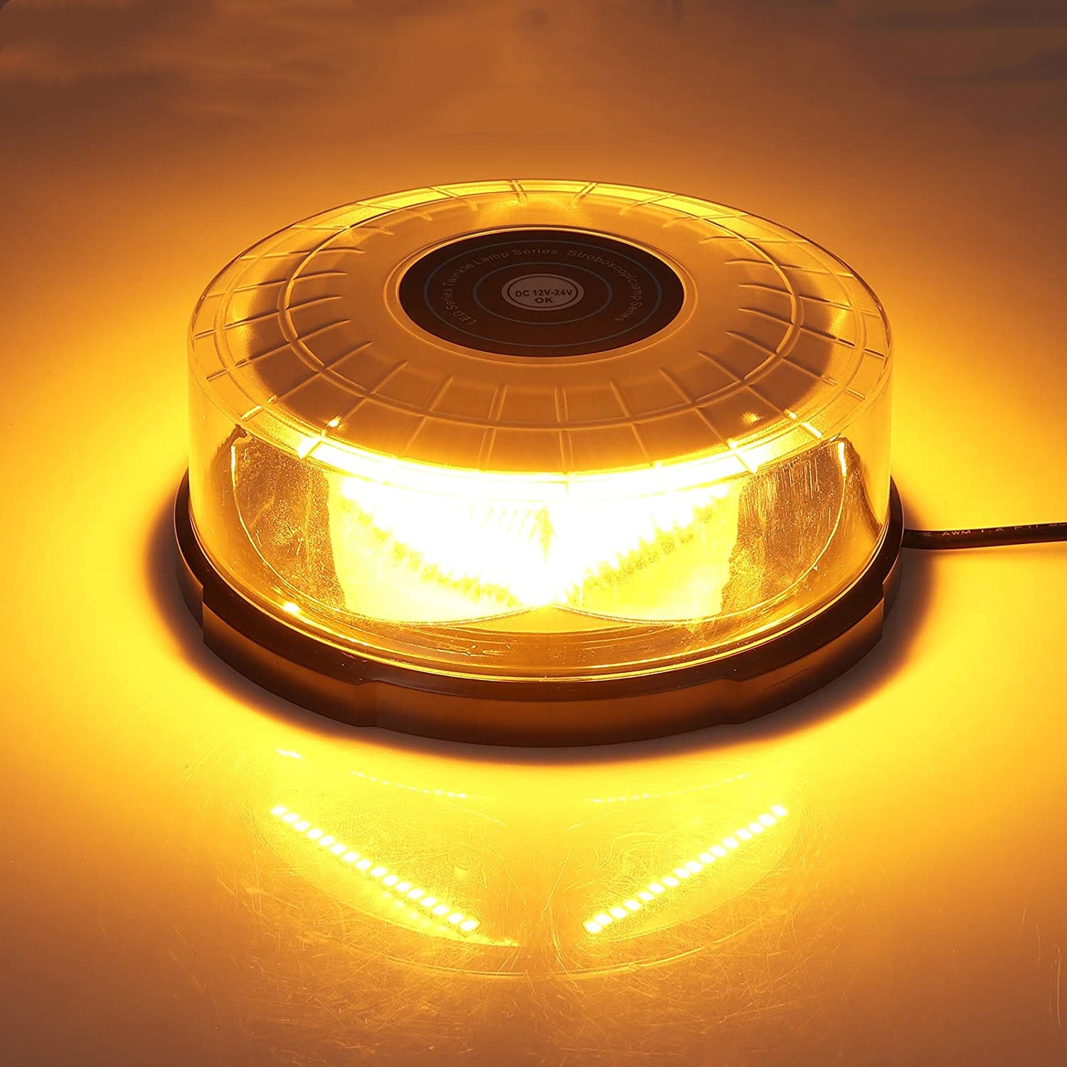 Yellow 24 LED Car Roof Ceiling - مراجعة Sos Light Strobe وسعره