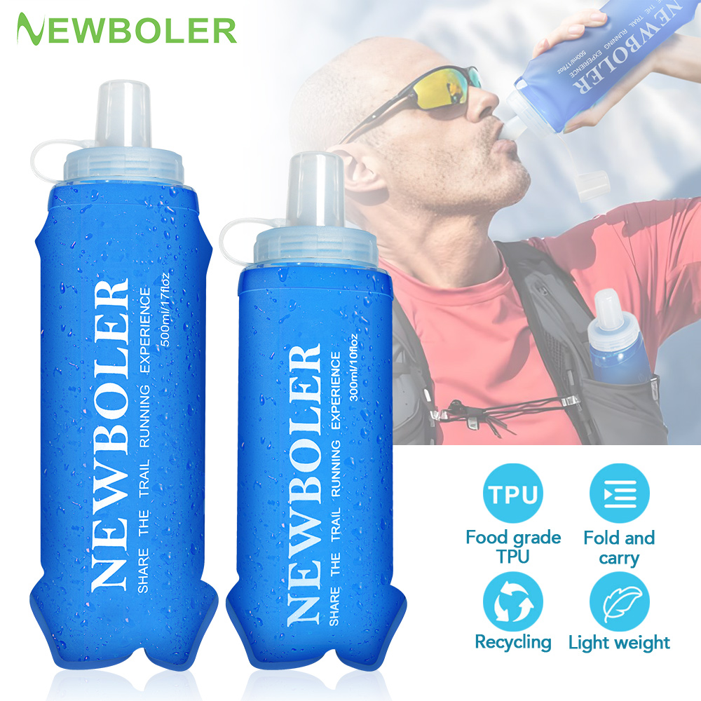 NEWBOLER 300/500ML Water Bottl - مراجعة Water Bag Collapsible وسعره