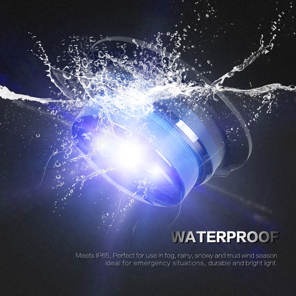 Magnetic Base LED Blue Emergen - مراجعة Sos Light Strobe وسعره