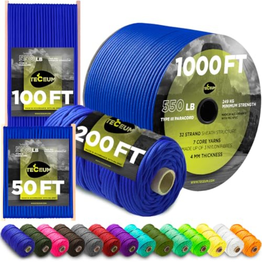 5/32 Paracord Rope 1000 1000ft - مراجعة Para Cord 1000Ft وسعره