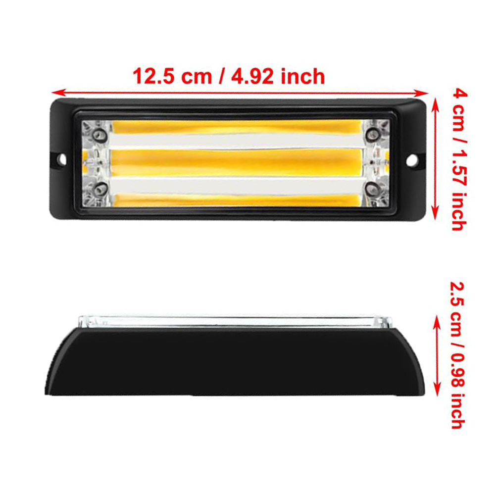 2pcs COB LED Warning Light Eme - مراجعة Sos Light Strobe وسعره