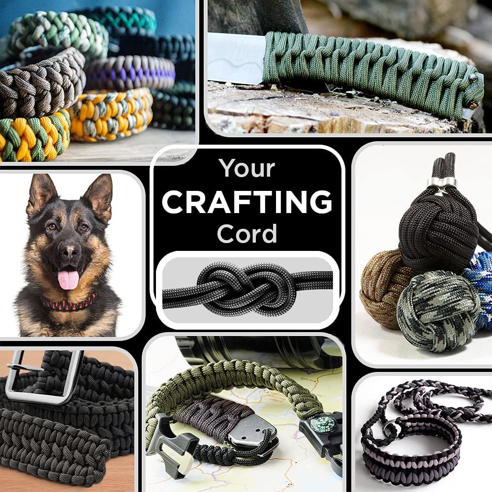 Paracord Type III 550 White 10 - مراجعة Para Cord 1000Ft وسعره