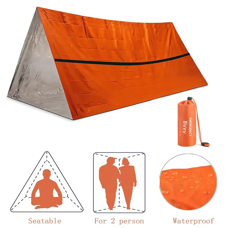 2 Person Emergency Survival Sh - مراجعة Bivy Bag Emergency وسعره