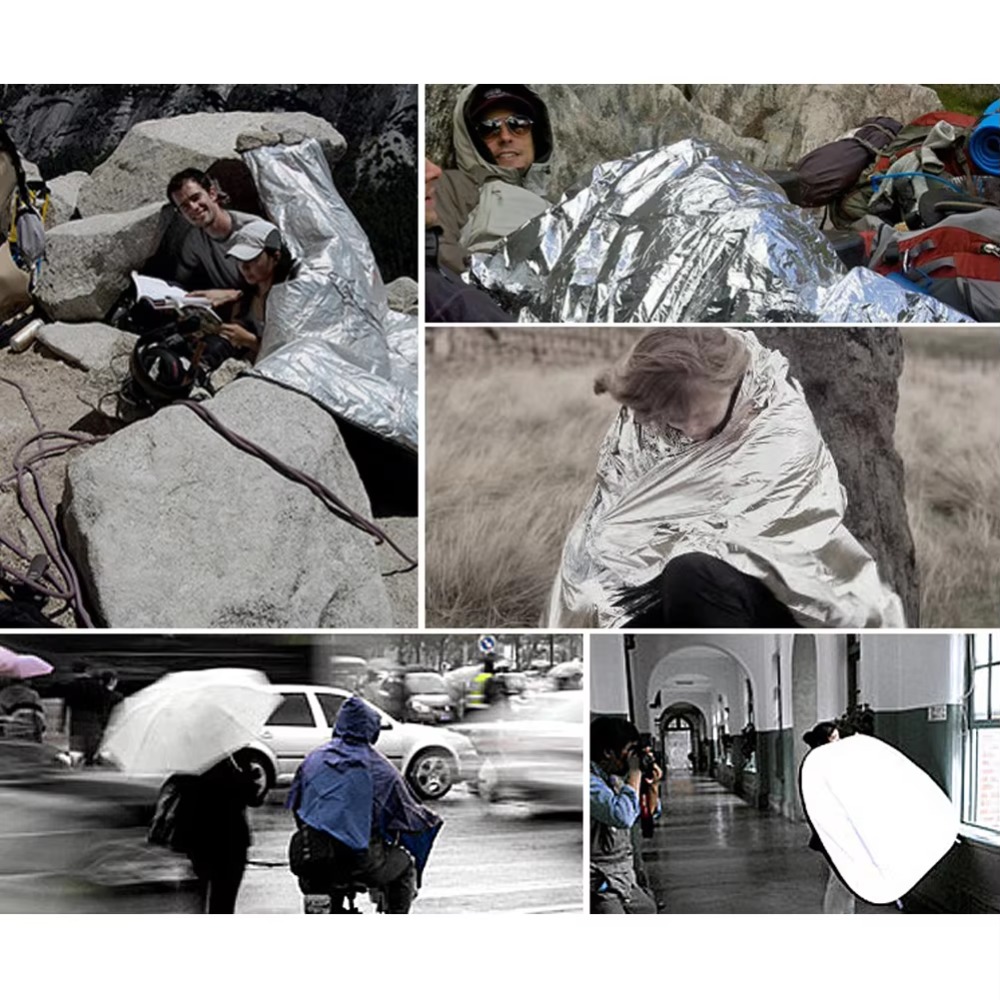 Mylar foil Emergency Survival  - مراجعة Survival Blanket Reflective وسعره
