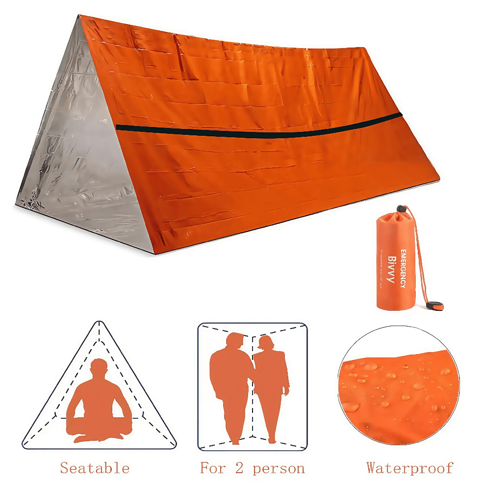 2-Person Emergency Survival Sh - مراجعة Bivy Bag Emergency وسعره