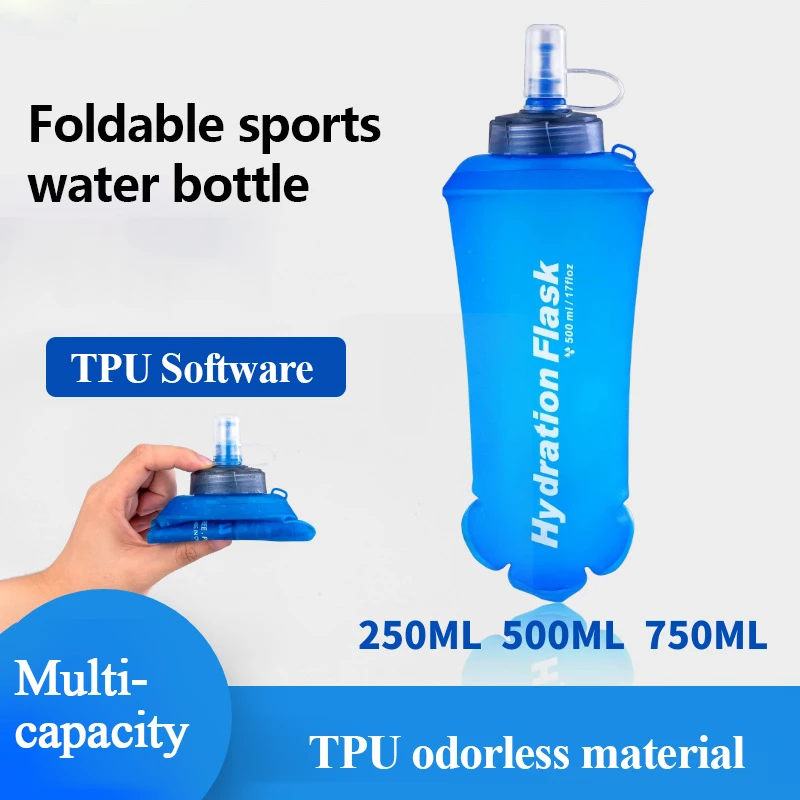 250ml 500ml 750ml Portable Fol - مراجعة Water Bag Collapsible وسعره