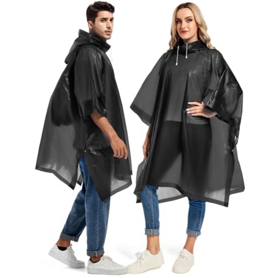 2 Pack Rain Ponchos for Adults - مراجعة Emergency Poncho Rain وسعره