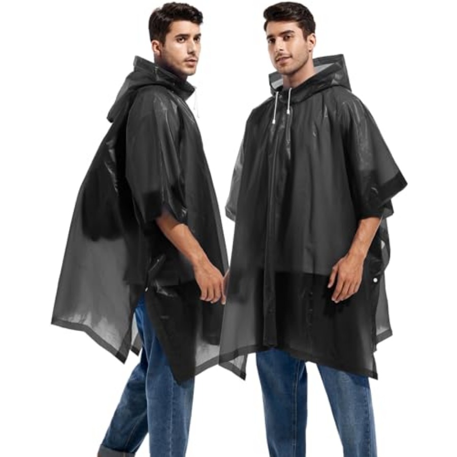 2 Pack Rain Ponchos for Adults - مراجعة Emergency Poncho Rain وسعره