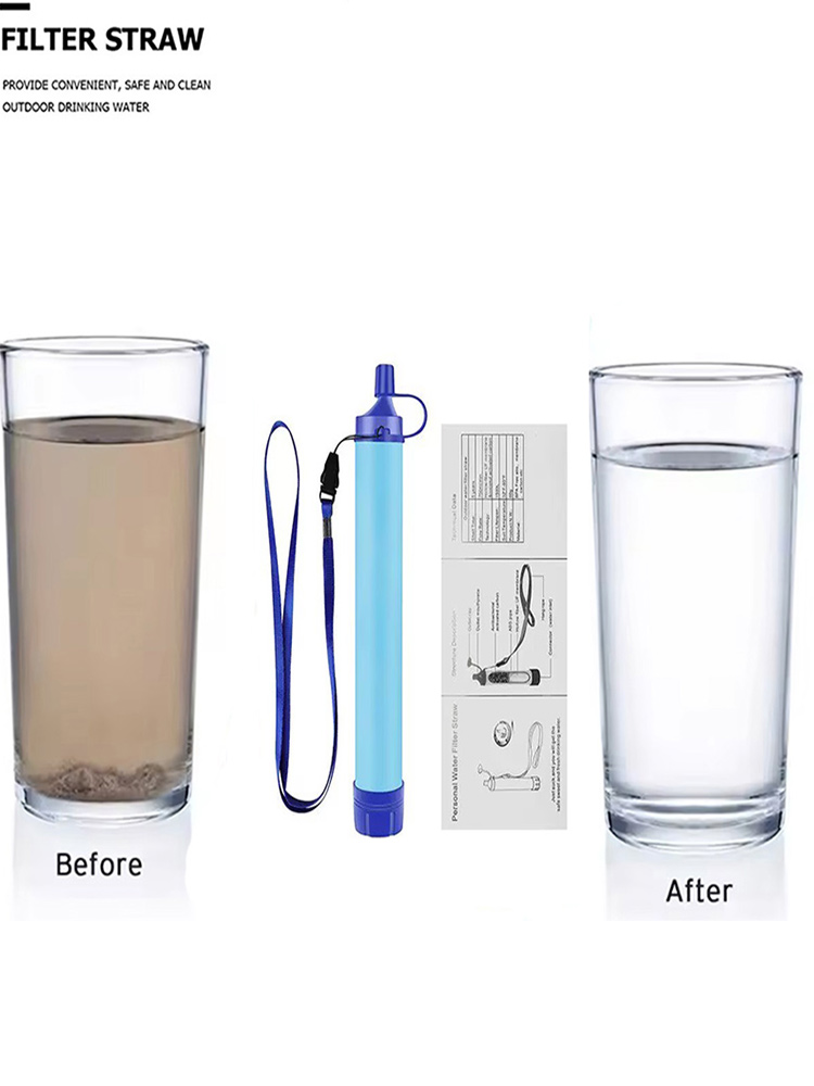 Portable Water Filter Straw, P - مراجعة Water Purification Straw وسعره