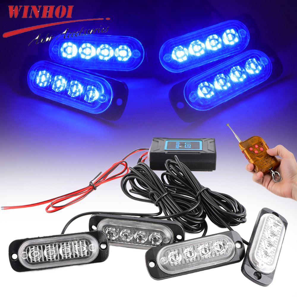 Wireless Grille Police Lights  - مراجعة Sos Light Strobe وسعره