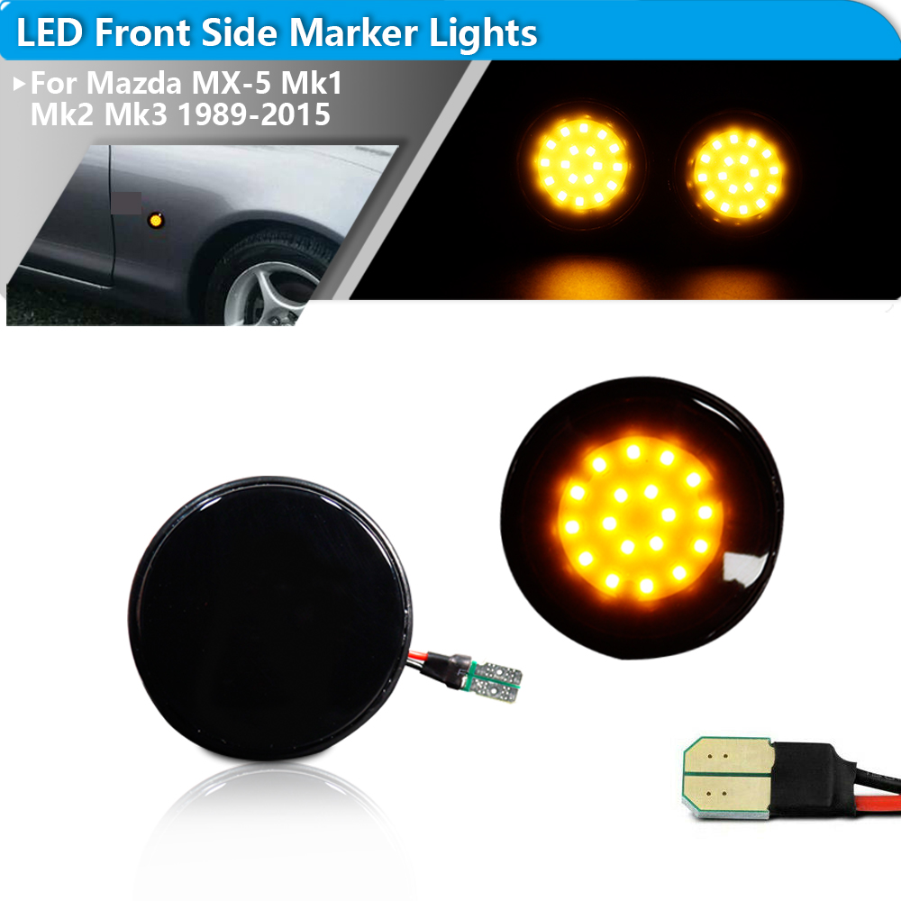2pcs iJDM LED Front Side Marke - مراجعة Signal Panel Orange وسعره