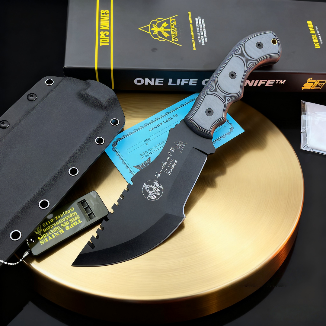 TOPS Tracker - Jungle Repair K - مراجعة Bushcraft Knife Fixed وسعره