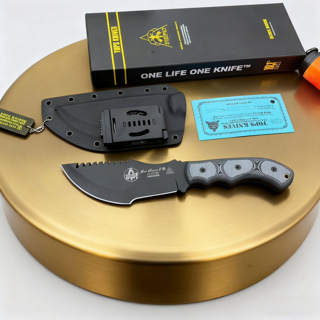 TOPS Tracker - Jungle Repair K - مراجعة Bushcraft Knife Fixed وسعره