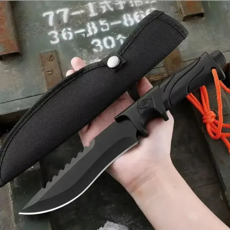 Outdoor High hardness straight - مراجعة Bushcraft Knife Fixed وسعره