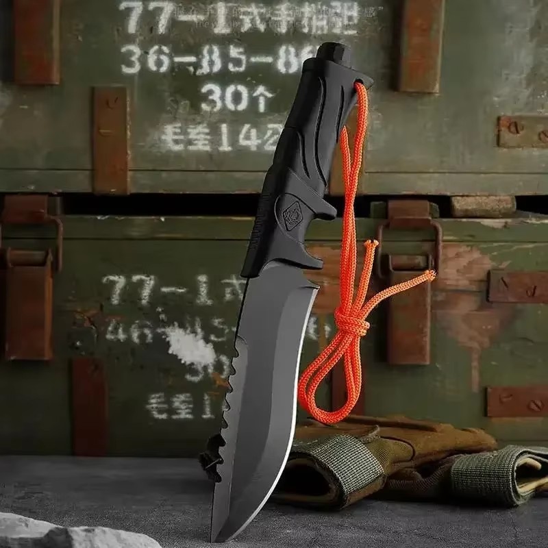 Outdoor High hardness straight - مراجعة Bushcraft Knife Fixed وسعره