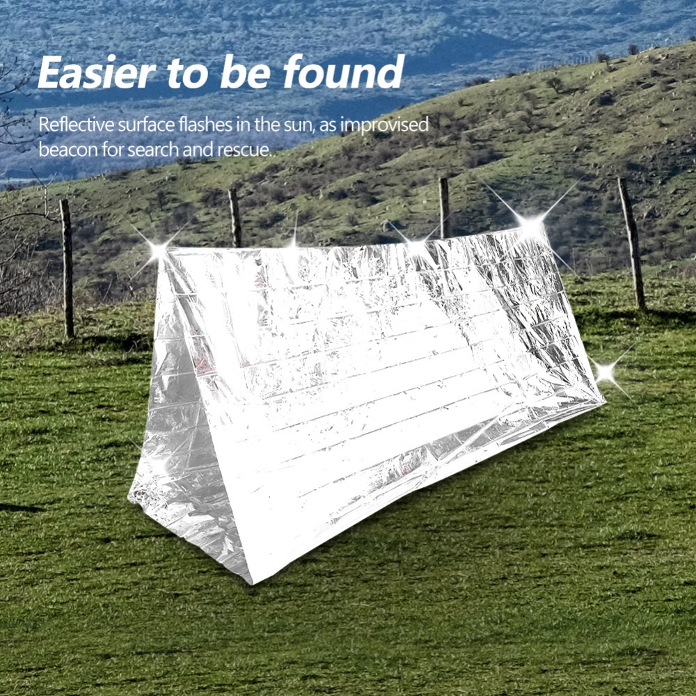 2 Pcs Reflective Emergency She - مراجعة Survival Blanket Reflective وسعره