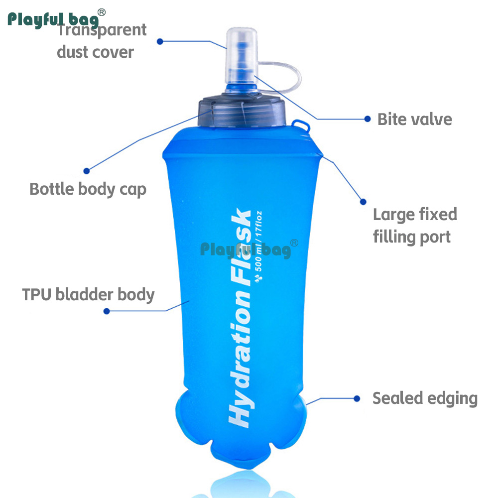 750ml Collapsible Soft Flask W - مراجعة Water Bag Collapsible وسعره