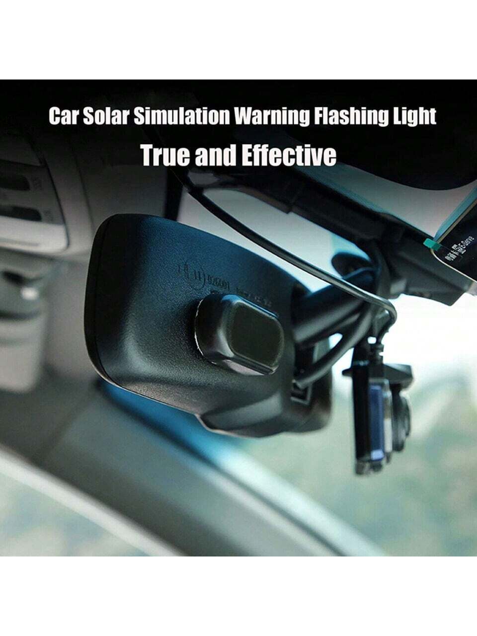 1PCS Black Shell Fake Solar Po - مراجعة Sos Light Strobe وسعره