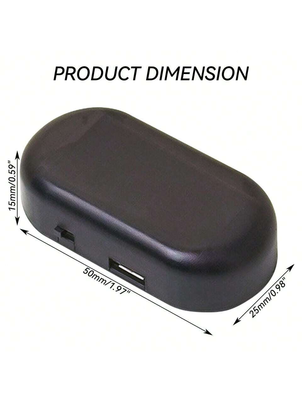 1PCS Black Shell Fake Solar Po - مراجعة Sos Light Strobe وسعره