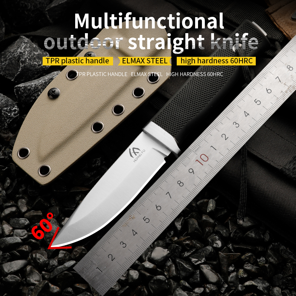 High-quality steel fixed blade - مراجعة Bushcraft Knife Fixed وسعره