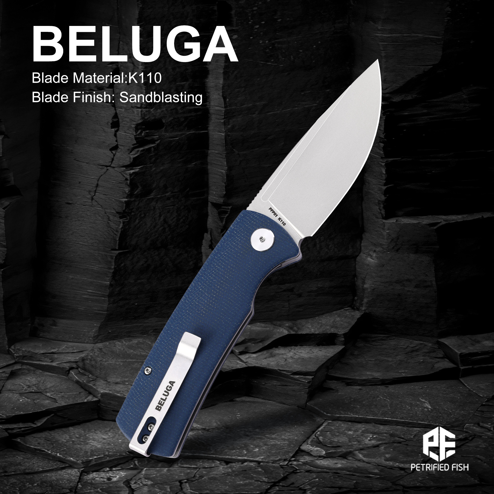 Petrified Fish Beluga PFP01 Qu - مراجعة Bushcraft Knife Fixed وسعره