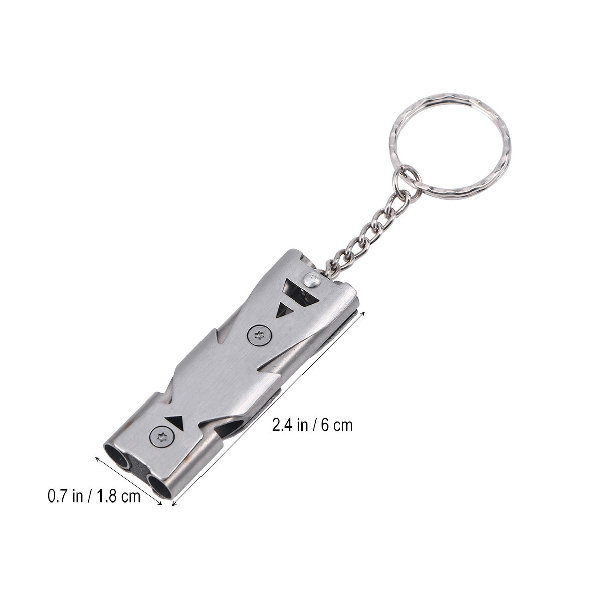 1Pcs Double Tube Survival Whis - مراجعة Emergency Whistle Loud وسعره