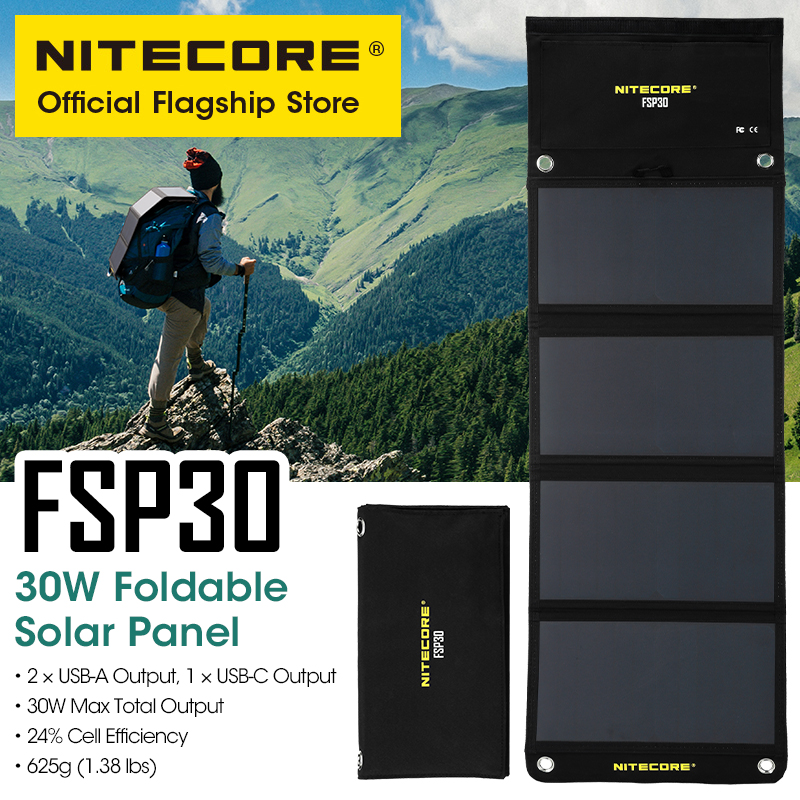 NITECORE FSP30 30W Portable So - مراجعة Solar Emergency Charger وسعره
