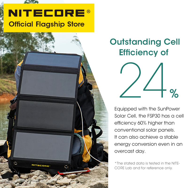 NITECORE FSP30 30W Portable So - مراجعة Solar Emergency Charger وسعره