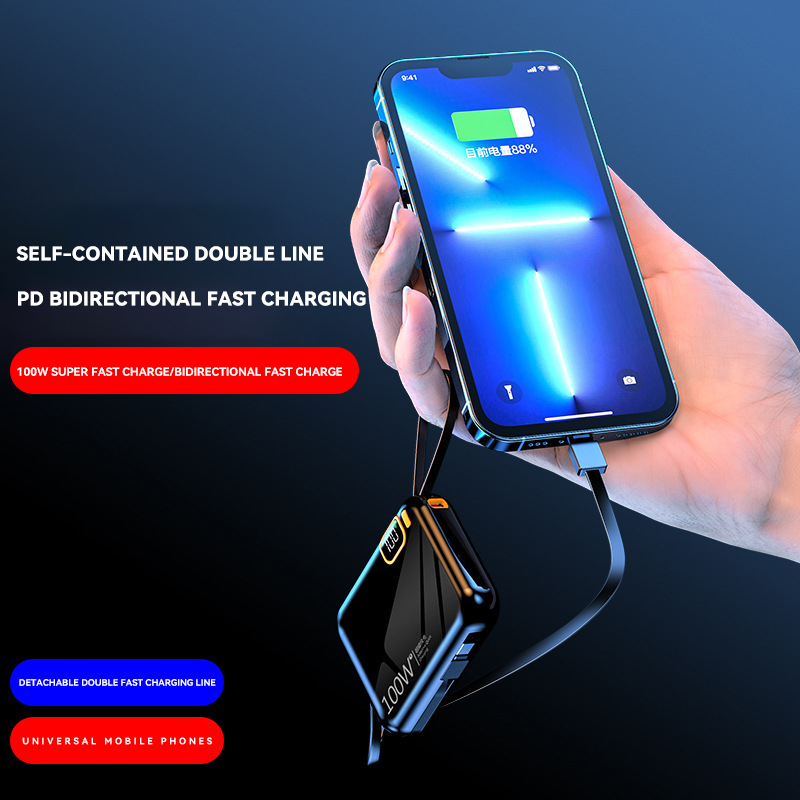50000mAh Power Bank 100W Detac - مراجعة Solar Emergency Charger وسعره