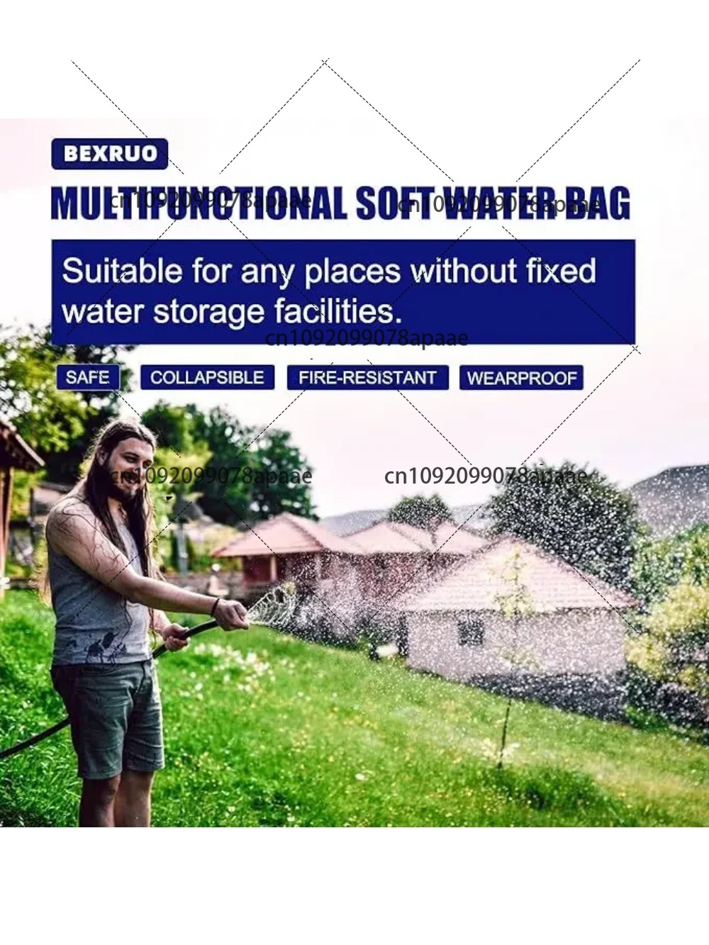 110L PVC Water Storage Bag, Po - مراجعة Water Bag Collapsible وسعره