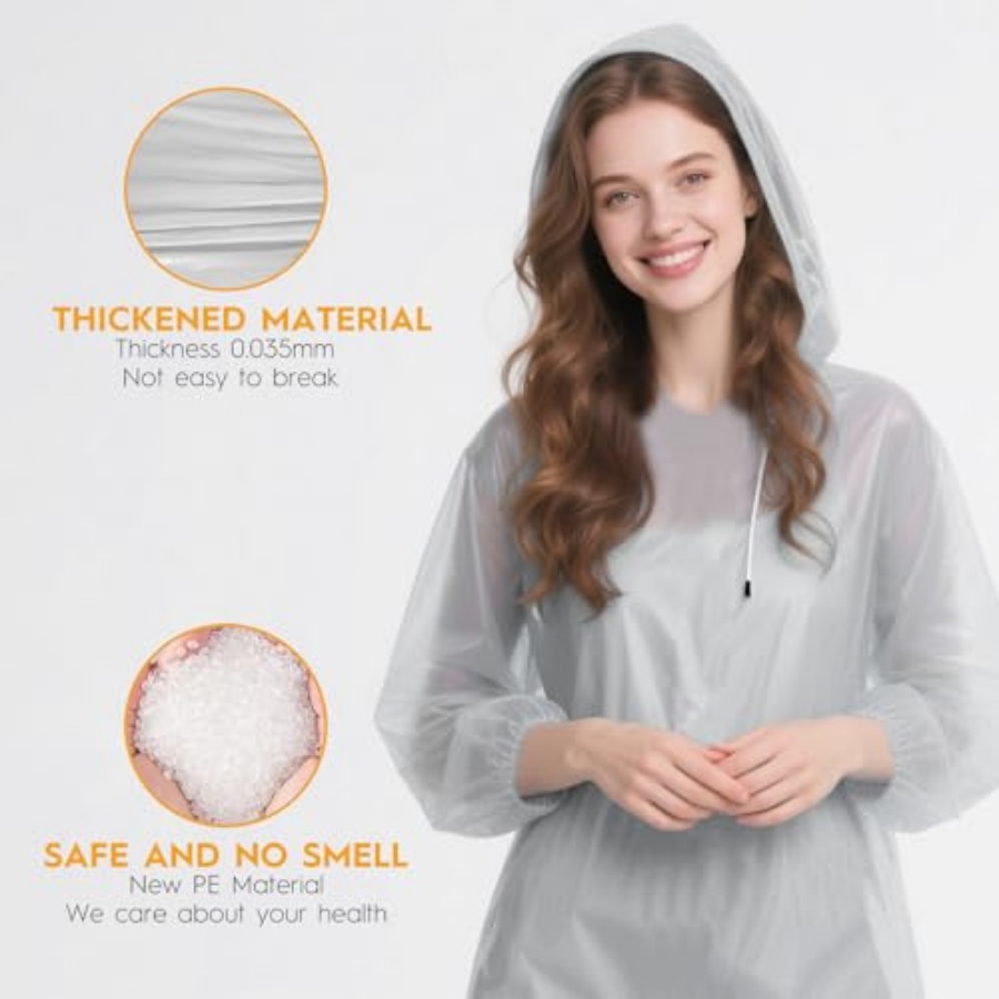 and and Disposable Rain Poncho - مراجعة Emergency Poncho Rain وسعره