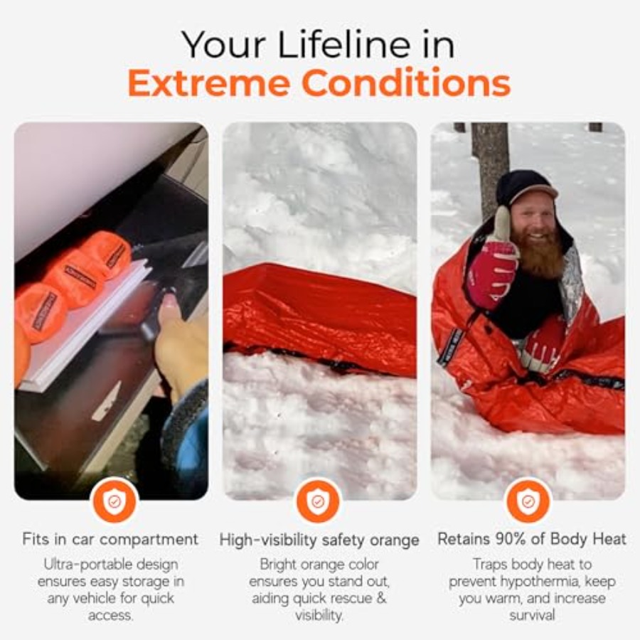 Emergency Sleeping Bag Ultrali - مراجعة Emergency Mylar Tent وسعره