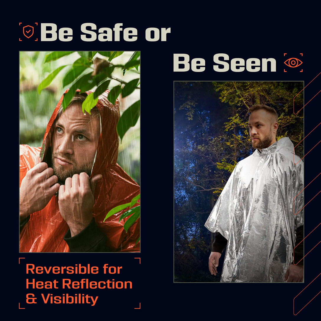 Emergency Rain Poncho with Hoo - مراجعة Emergency Mylar Tent وسعره